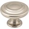 Elements 1-5/16" Diameter Satin Nickel Round Arcadia Cabinet Knob 107SN - alternate 1